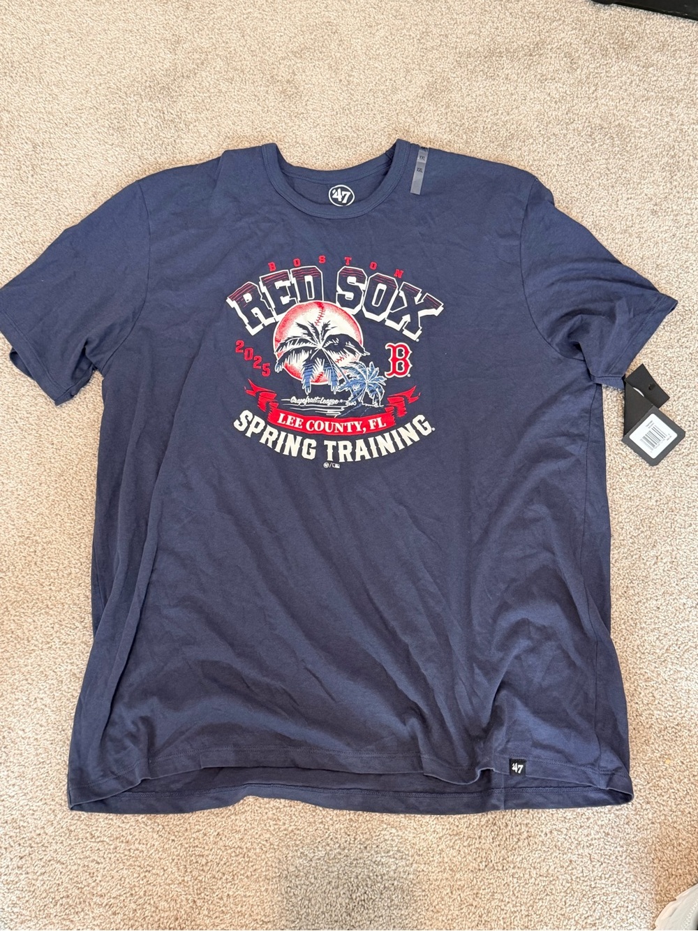 '47 Navy Red Sox Lee County FL Spring Training Graphic Tee